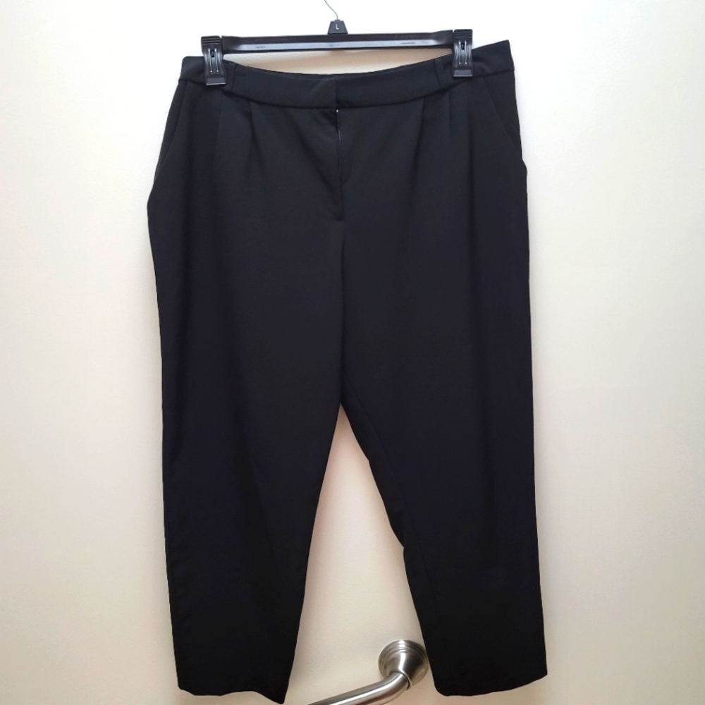 ASOS Women's Ankle Dress Trousers, Black, Size 12 US